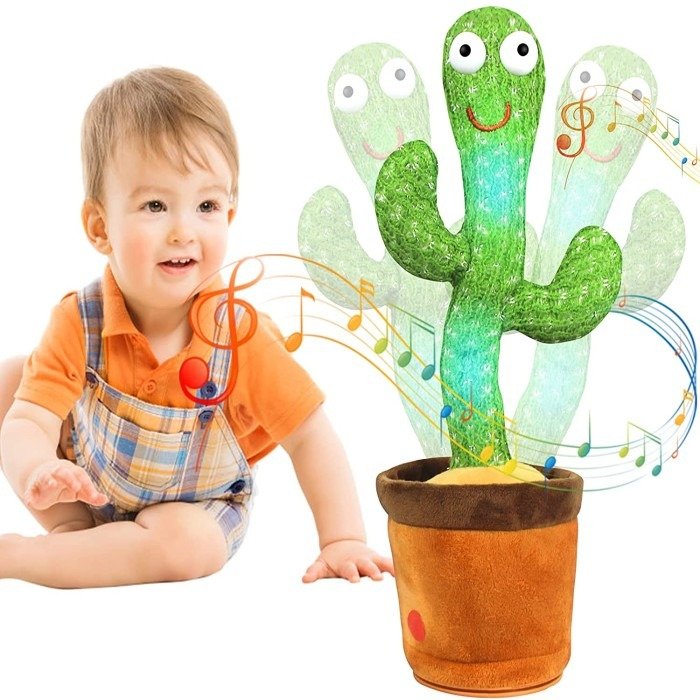 img_686032563fd79 HelloKimi Singing Dancing Cactus Plush Toy for Kids Rechargeable - Image 1