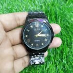 Olevs Stainless Steel fashionable Couple watches Full Black - Image 3