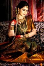 Kanjivaram katan Saree with blause pcs - Image 3