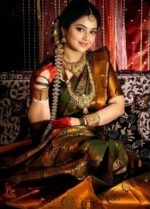Kanjivaram katan Saree with blause pcs - Image 2