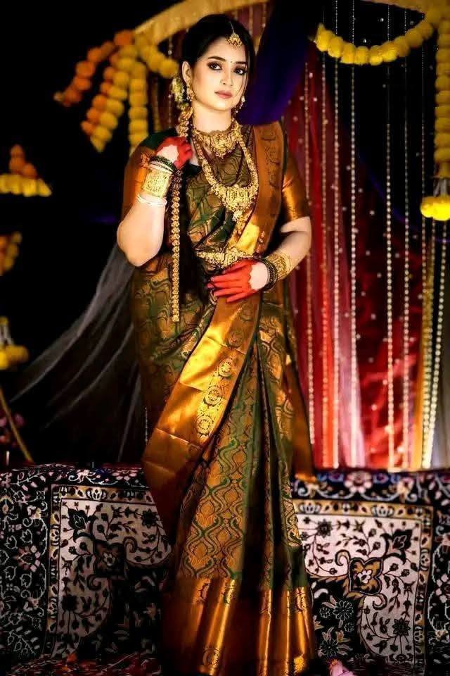 1769524160_L_3 (1) Kanjivaram katan Saree with blause pcs - Image 1