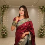 টাঙ্গাইলের কাতান শাড়ি – সাথে থাকবে ম্যাচিং ব্লাউজ পিস - Image 3
