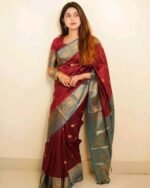 টাঙ্গাইলের কাতান শাড়ি – সাথে থাকবে ম্যাচিং ব্লাউজ পিস