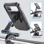 Waterproof 360° Rotation Motorcycle Bicycle Handlebar Mount Phone Bracket Holder - Image 3
