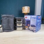 🍱 Freso Tiffin Box – 3 Bati Stainless Steel (Premium Quality) ✨ - Image 2