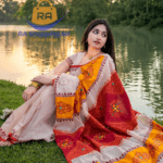 Half Silk Butik Sharee with Blouse Piece